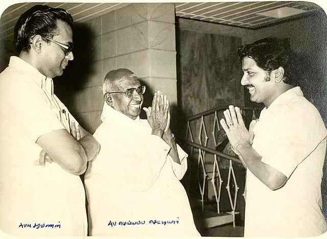 ஏவிஎம், ஏவிஎம் சரவணனுடன்...