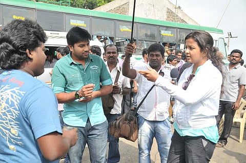 'வணக்கம் சென்னை' படப்பிடிப்பு தளம்