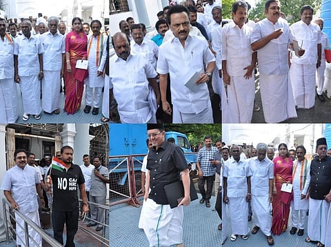 ஆளுநர் உரையை புறக்கணித்து தி மு க, காங்கிரஸ், அமமுக, மனிதநேய ஜனநாயக கட்சிகள் வெளிநடப்பு! -  படங்கள்: எல்.சீனிவாசன்