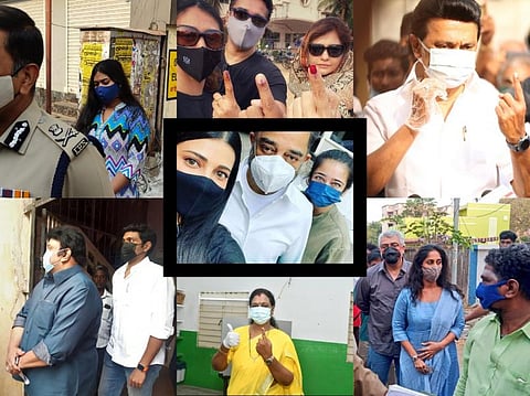 நடிகர்கள், நடிகைகள் பிரபலங்கள் மற்றும் அரசியல் தலைவர்களின் வாக்களிப்பு - படங்கள் தொகுப்பு எல்.சீனிவாசன்