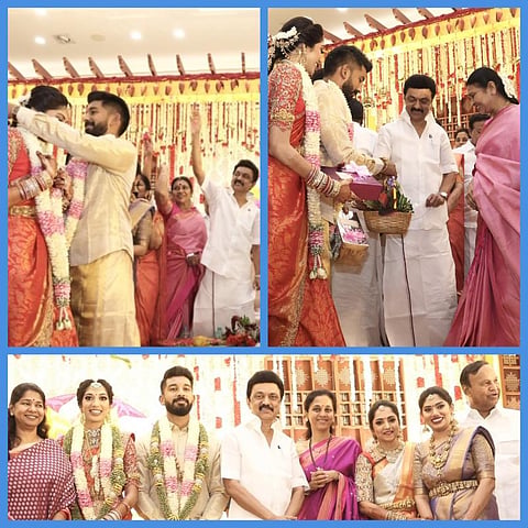 திமுக எம்.பி தமிழச்சி தங்கபாண்டியன் இல்லத் திருமண விழாவில் முதல்வர் ஸ்டாலின் - புகைப்படத் தொகுப்பு