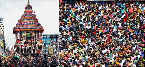 மதுரை மீனாட்சி அம்மன் சித்திரைத் திருவிழா தேரோட்டம் - புகைப்படத் தொகுப்பு