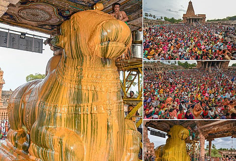 தஞ்சாவூர் பெரிய கோயிலில் சனிப்பிரதோஷ நிகழ்வு - சிறப்பு புகைப்படத் தொகுப்பு