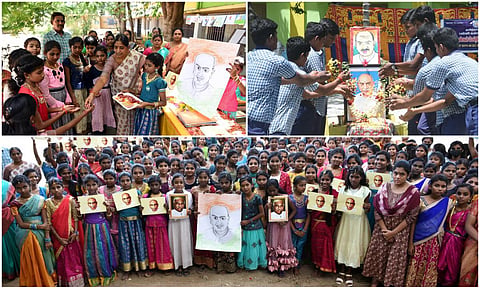 காமராஜருக்கு மரியாதை - புகைப்படத் தொகுப்பு