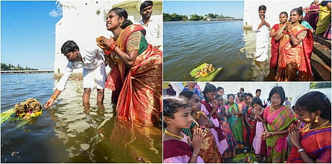 ஆடிப்பெருக்கு கோலாகலம் @ திருவையாறு காவிரி படித்துறை - போட்டோ ஸ்டோரி