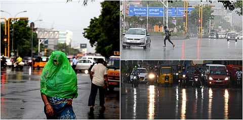 சென்னையை குளிர்வித்த திடீர் கனமழை - போட்டோ ஸ்டோரி