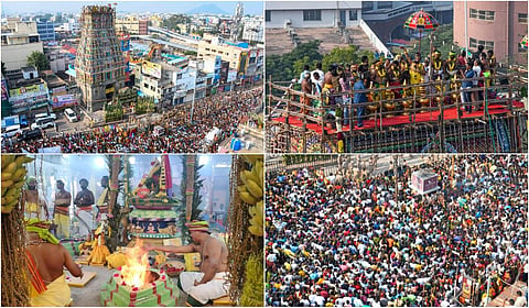 சேலம் கோட்டை மாரியம்மன் கோயில் கும்பாபிஷேகம் - புகைப்படத் தொகுப்பு