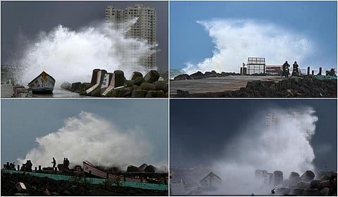 சென்னையில் கடல் சீற்றம் - புகைப்படத் தொகுப்பு
