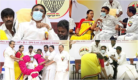 விஜயகாந்த் பங்கேற்ற தேமுதிக பொதுக்குழு கூட்டம் - புகைப்படத் தொகுப்பு
