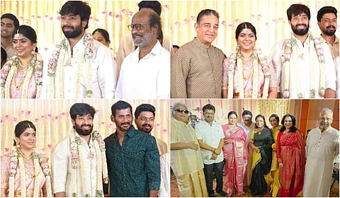 இயக்குநர் ஆதிக் ரவிச்சந்திரன் - நடிகர் பிரபுவின் மகள் ஐஸ்வர்யா திருமண நிகழ்வு