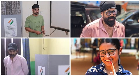 celebrties cast their vote
