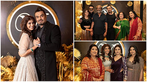 Celebrities attended the Varalaxmi Nicholai get together
