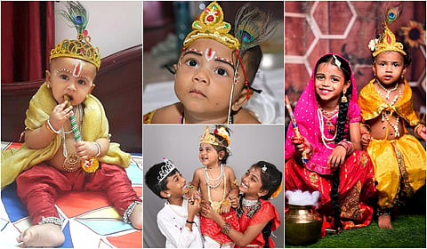 Krishna Jayanti was celebrated by the Little Krishna