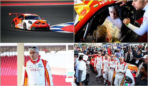 Ajith Kumar in car race practice in Dubai