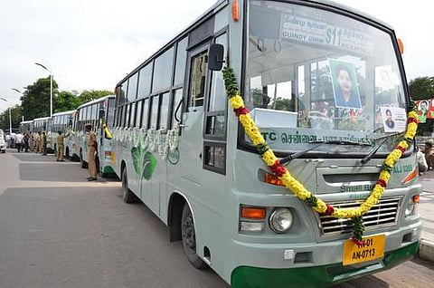 பறக்கும் ரயில் நிலையங்களை இணைக்கும் வகையில் சிறிய பஸ்களை இயக்க திட்டம்: சென்னை மாநகர போக்குவரத்துக் கழகத்துக்கு புதிதாக 50 சிறிய பஸ்கள்﻿