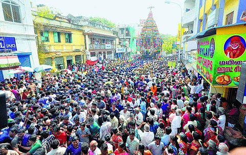 மயிலாப்பூர் கபாலீஸ்வரர் கோயிலில் தேர்த்திருவிழா: இன்று அறுபத்து மூவர் திரு உலா