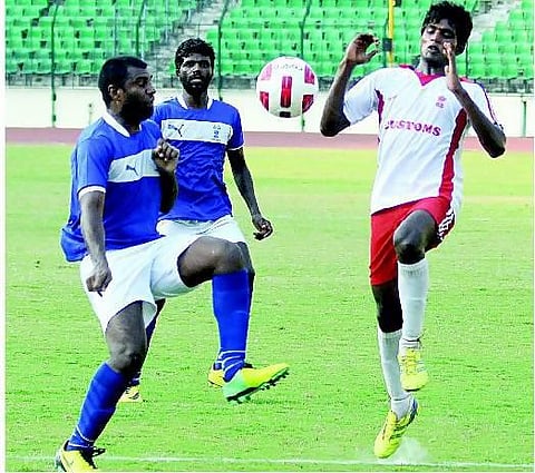 சென்னை லீக் கால்பந்து: ஏஜிஓ த்ரில் வெற்றி﻿ - 2-1 என்ற கோல் கணக்கில் சுங்கத் துறையை வீழ்த்தியது﻿