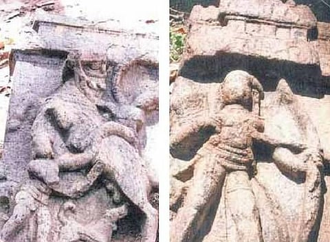 மதுரை அருகே திருமலை நாயக்கரின் அரிய கற்சிற்பங்கள்﻿: உசிலம்பட்டி அருகே கள ஆய்வின்போது கண்டுபிடிப்பு