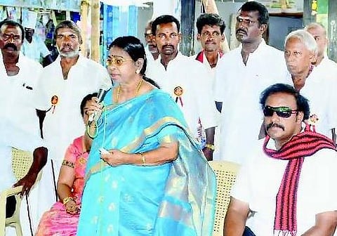 பொய் சொல்வது ஜெயலலிதாவின் வழக்கம்﻿: முன்னாள் அமைச்சர் சற்குணபாண்டியன் பேச்சு﻿