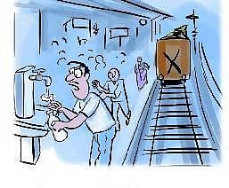 ரயில் நிலையங்களில் தண்ணீர் தட்டுப்பாடு﻿