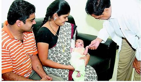 பிறந்து 4 நாளே ஆன குழந்தைக்கு பேஸ்மேக்கர்﻿: கோவை தனியார் மருத்துவமனை சாதனை﻿