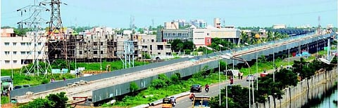 வேளச்சேரி - பரங்கிமலை பறக்கும் ரயில் திட்டத்துக்கு நிலம் கையகப்படுத்தும் பணி மீண்டும் தொடக்கம்﻿: திட்டப் பணிகளுக்கு ரூ.150 கோடி ஒதுக்கீடு﻿