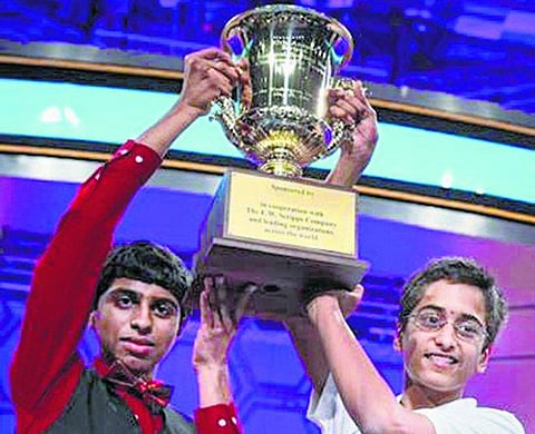 ‘﻿ஸ்பெல்லிங் பீ’ போட்டி: அமெரிக்க இந்திய மாணவர்கள் சாம்பியன்﻿