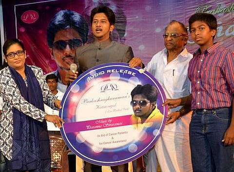 புற்றுநோயாளிகளுக்கு நிதி திரட்ட கல்லூரி மாணவரின் இசை ஆல்பம்: ஏ.ஆர். ரஹைனா வெளியிட்டார்