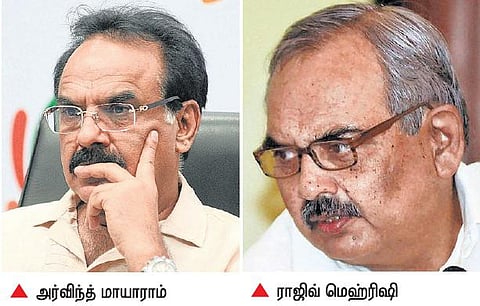 மத்திய நிதித் துறை செயலாளர் அர்விந்த் மாயாராம் சுற்றுலா துறைக்கு மாற்றம்