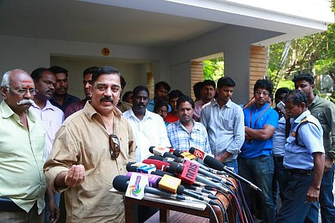 கவிதைக்கு பாரதி... சினிமாவுக்கு கே.பி.- சென்னையில் கமல் பேட்டி