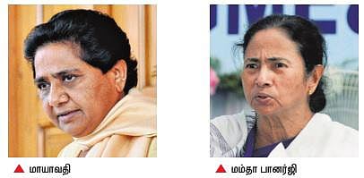 மம்தா, மாயாவதியை இழுக்க ஜனதா கட்சிகள் முயற்சி