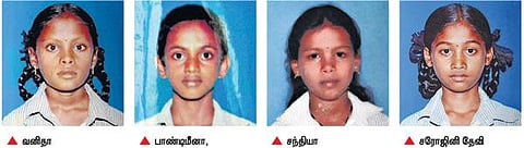 கரூர் அருகே சுனை நீரில் மூழ்கி 4 மாணவிகள் பலி﻿: கோயிலுக்கு சென்றபோது பரிதாபம்﻿
