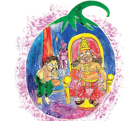 ராஜாவை மாற்றிய கத்தரிக்காய்﻿!