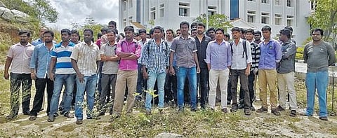 வெளிநாட்டில் வேலை வாங்கித் தருவதாக﻿ 450 இளைஞர்களிடம் மோசடி: 5 பேரிடம் விசாரணை﻿