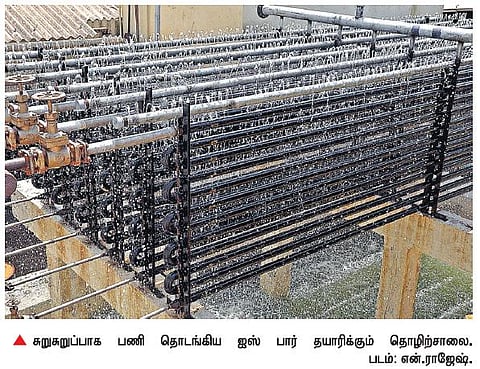 மீன்பிடி தடைக்காலம் நாளையுடன் நிறைவு﻿: ஐஸ் தயாரிப்பு தொழில் சுறுசுறுப்பு﻿