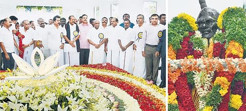 காயாமொழியில் சி.பா. ஆதித்தனார் சிலை திறப்பு﻿