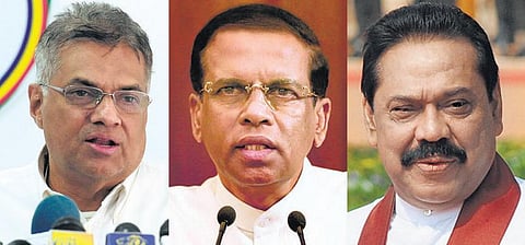 இலங்கை தேர்தலில் மும்முனை போட்டி﻿: சிறிசேனா, ராஜபக்ச, ரணில் அணிகள் பலப்பரீட்சை﻿