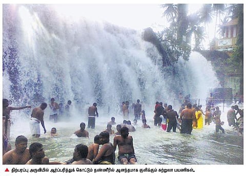 அலங்கார நீரூற்று, பூங்கா, நீச்சல் குளத்துக்காக﻿ திற்பரப்பு அருவி பகுதியில் ரூ.26 லட்சத்தில் சீரமைப்பு பணி﻿