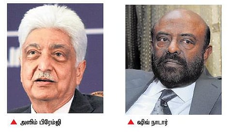தகவல் தொழில்நுட்பத் துறையில் உலகின் முதல் 20 பணக்காரர்கள் பட்டியலில் அஸிம் பிரேம்ஜி, ஷிவ் நாடார்﻿