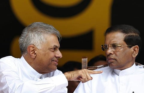 இலங்கை அரசியலில் திடீர் திருப்பம்﻿: சிறிசேனா-ரணில் கட்சிகள் கூட்டணி ஆட்சி﻿- புதிய அரசுக்கு 2 ஆண்டுகள் ஆதரவு அளிக்க முடிவு﻿