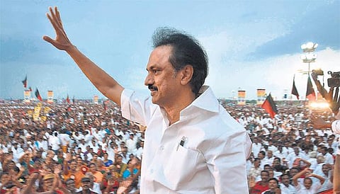 கருணாநிதி தலைமையில் திமுக ஆட்சி﻿: பல்லடம் பேரணியில் மு.க.ஸ்டாலின் உறுதி﻿