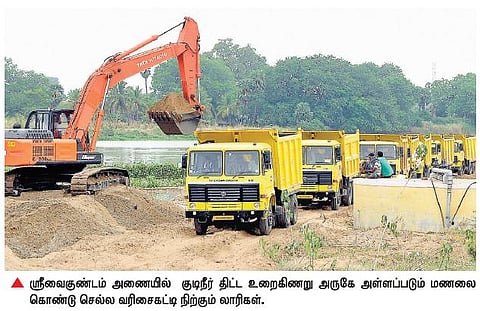 ஸ்ரீவைகுண்டம் அணை தூர்வாரும் விவகாரத்தில்﻿ சர்ச்சைகளுக்கு முற்றுப்புள்ளி வைப்பாரா ஆட்சியர்?﻿