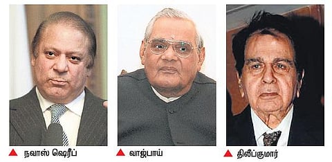கார்கில் போர் ஏற்பட்டபோது அமைதி ஏற்படுத்த பாலிவுட் நடிகர் திலீப் குமாருடன் நவாஸை பேச வைத்தார் வாஜ்பாய்: பாக். முன்னாள் அமைச்சர் புத்தகத்தில் தகவல்