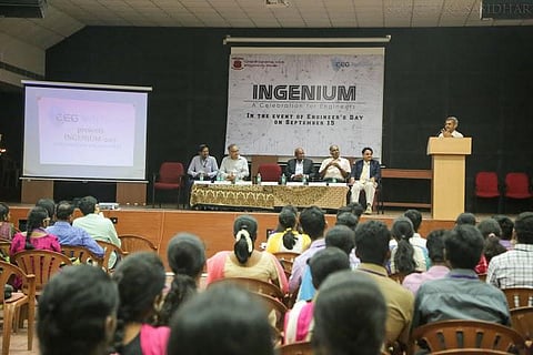 பொறியாளர் தினத்தன்று  நடந்த இன்ஜீனியம்: அண்ணா பல்கலை.யில் சிறப்பு நிகழ்ச்சி
