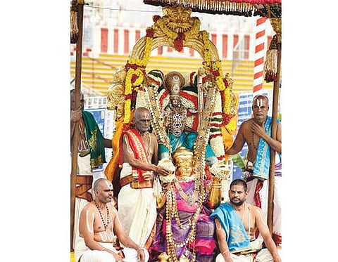 திருப்பதி பிரம்மோற்சவம் 6-ம் நாள் விழா﻿: ஹனுமன் வாகனத்தில் ஏழுமலையான் உலா﻿