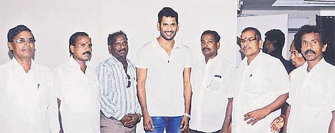 நாடக நடிகர்களிடம் ஆதரவு திரட்டிய விஷால்