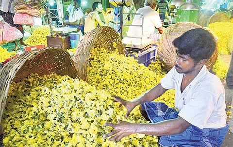 ஆயுதபூஜையை முன்னிட்டு﻿ சென்னை கோயம்பேடு மார்க்கெட்டில் ரூ.10 கோடிக்கு பொருட்கள் விற்பனை﻿