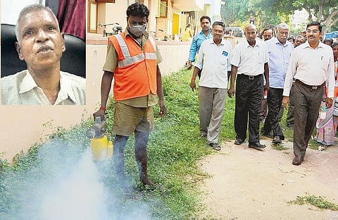 திறந்தவெளியில் புகை செலுத்துவது தவறான அணுகுமுறை: டெங்கு காய்ச்சல் தடுப்பு நடவடிக்கையின்போது சுகாதாரத்துறை முன்னாள் துணை இயக்குநர் ஆதங்கம்