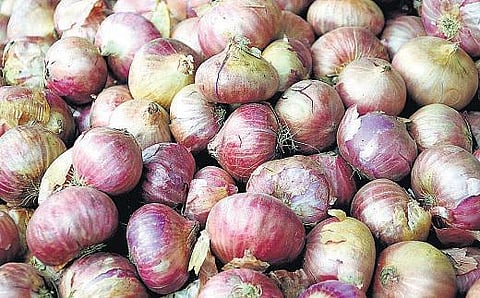 பருப்புக்கு போட்டியாக உயரும் வெங்காய விலை: கர்நாடகாவில் உற்பத்தி குறைவால் வரத்து குறைந்தது﻿