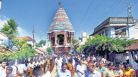62 ஆண்டுகளுக்குப் பின்னர்﻿ சுவாமிமலை முருகன் கோயில் தேரோட்டம்﻿
